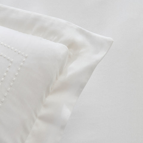 Karaca Home White Collection Felves 100% Baumwolle King Size Bettwäsche Set Weiß