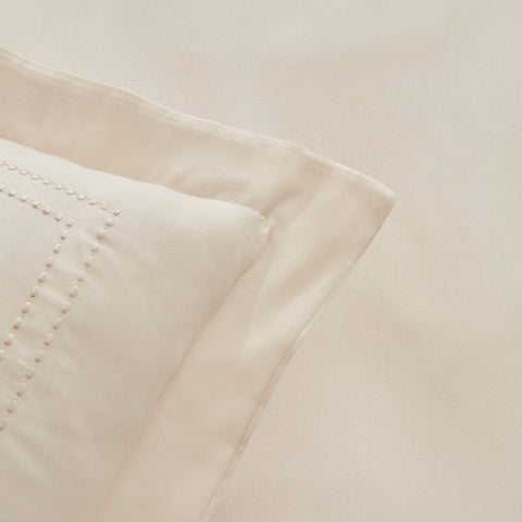 Karaca Home White Collection Felves 100% Baumwolle King Size Bettwäsche Set Beige