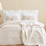 Karaca Home Clarice 100% Baumwolle Doppelbett Duvet-Pike Set Multicolor