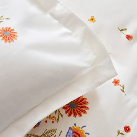 Karaca Home Clarice 100% Baumwolle Doppelbett Duvet-Pike Set Multicolor