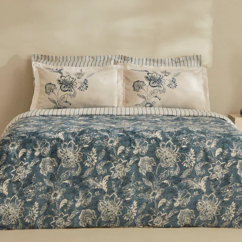 Karaca Home Floy Lyocell Krep Doppelbett-Bettwäsche-Set