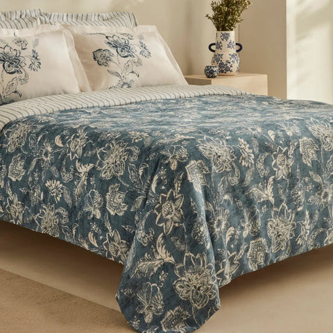 Karaca Home Floy Lyocell Krep Doppelbett-Bettwäsche-Set