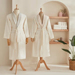 Karaca Home Dena 100% Baumwolle Familien-Badset Offwhite