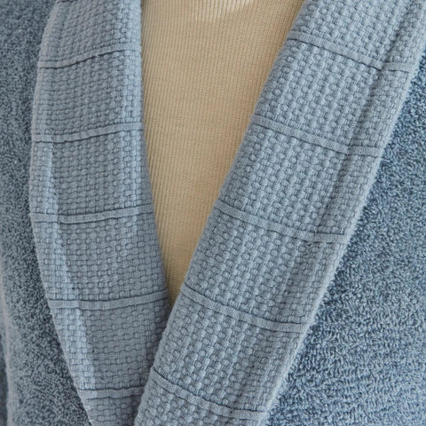 Karaca Home Nita 100% Baumwolle Familien-Badset Blau-Beige Inhalt