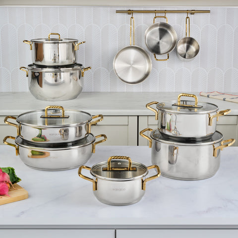 Karaca Maçka Induktionsboden Stahlpfanne 26 cm Gold