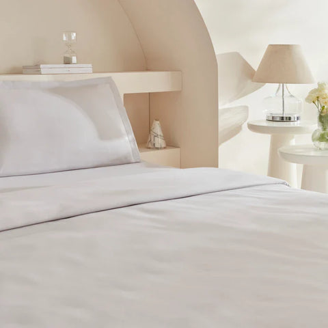 Karaca Home White Collection Lavin 100% Baumwolle Doppelbett Bettwäsche Set Stone