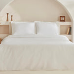 Karaca Home White Collection Lavin 100% Baumwolle Doppelbett Bettwäsche Set Weiß