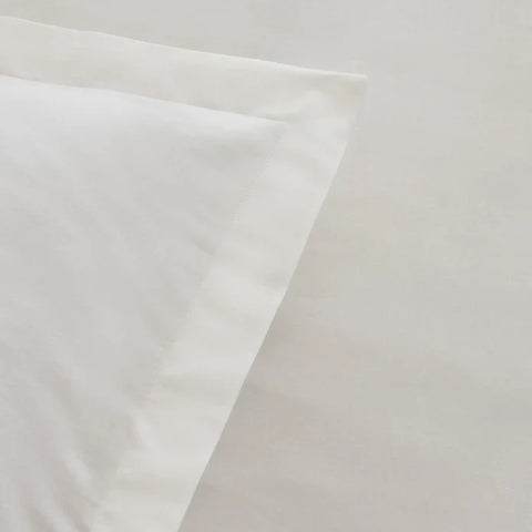 Karaca Home White Collection Lavin 100% Baumwolle Doppelbett Bettwäsche Set Weiß