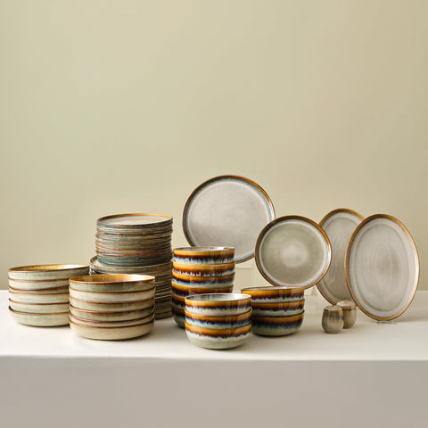 Karaca Earth Collection Earthy Reactive 52-Teiliges 12-Personen Geschirrset
