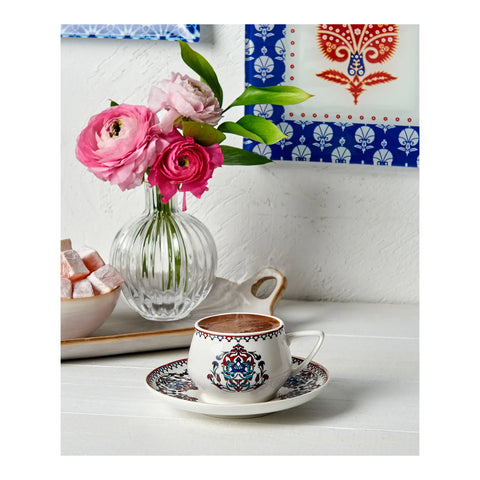 Karaca Nakkaş 12-teiliges Espressotassen-Set für 6 Personen
