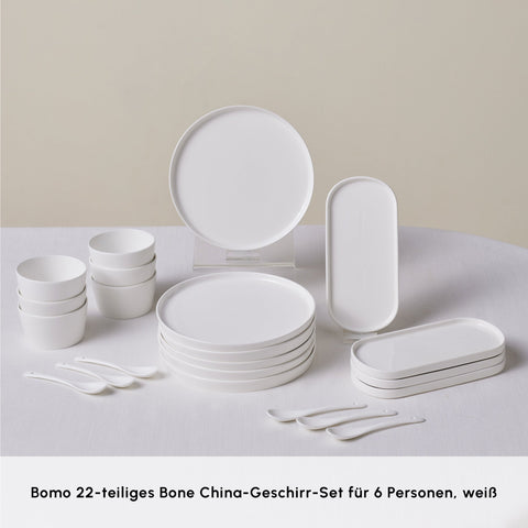 Karaca Forever Bone Bomo 22-Teiliges 6-Personen Frühstücksset
