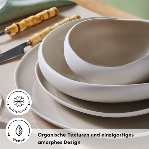 Karaca Earth Collection New Cupid 59-Teiliges 12-Personen Geschirrset