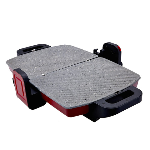 Karaca Future Granit Sandwichtoaster und Kompakt-Grill Rot 1800W