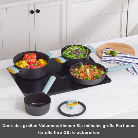 Karaca Swiss Crystal Fancy Keramik Kochgeschirr-Set 7 Teile