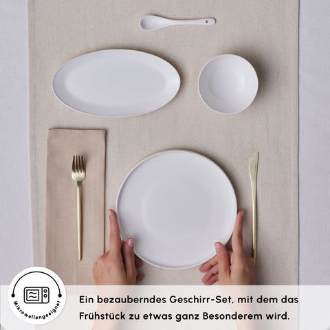 Karaca Forever Bone Fika 22-Teiliges 6-Personen Frühstücksset