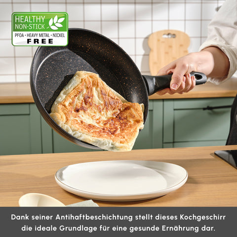 Karaca Biogranit Blackgold V1 7-teiliges Kochgeschirr-Set