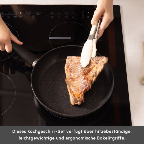 Karaca Biogranit Blackgold V1 7-teiliges Kochgeschirr-Set
