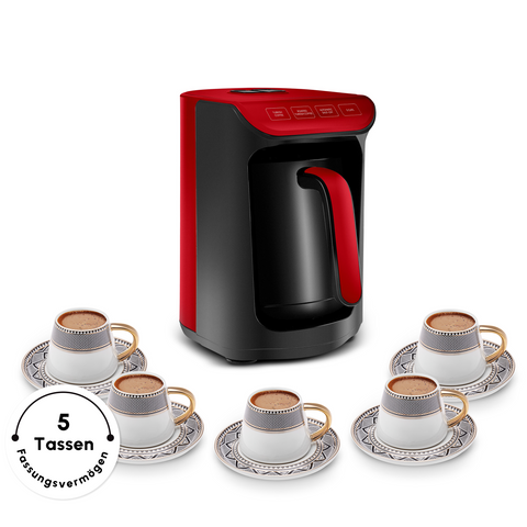 Karaca Hatır Koz Red Milky Türkische Kaffeemaschine