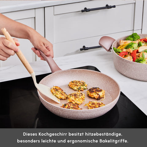 Karaca Biogranit Rosegold Induktions Kochgeschirr-Set, 7 Teilig