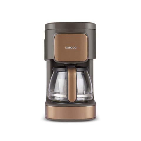 Karaca Just Coffee Aroma 2 in 1 Filterkaffee- und Teebrühmaschine Walnut Brown