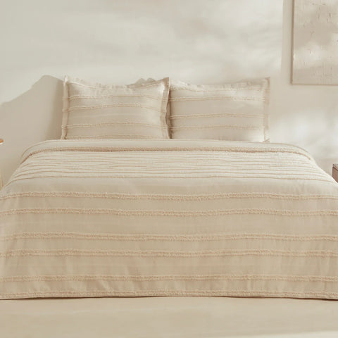 Karaca Home Arlina Bold Doppelbett Bettbezug Beige