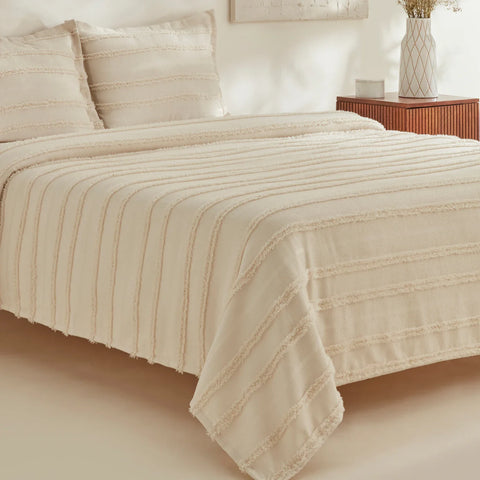 Karaca Home Arlina Bold Doppelbett Bettbezug Beige