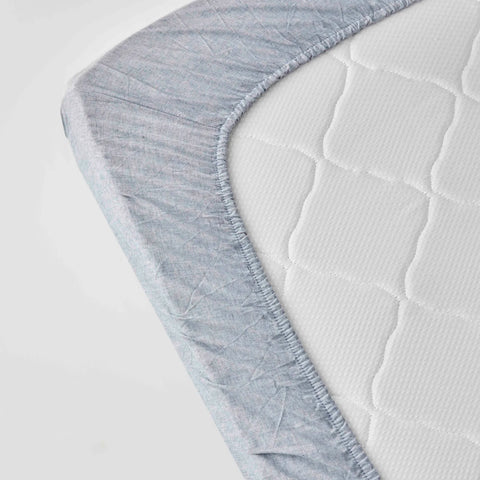Karaca Home Indigo Dobby Woven Doppelbettbezug-Set (150x220 cm) Öko-Tex Zertifiziert