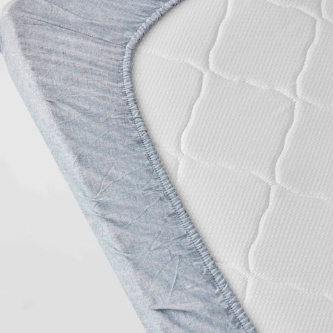 Karaca Home Indigo Dobby Woven-Bettbezug-Set (135x200 cm) Öko-Tex Zertifiziert