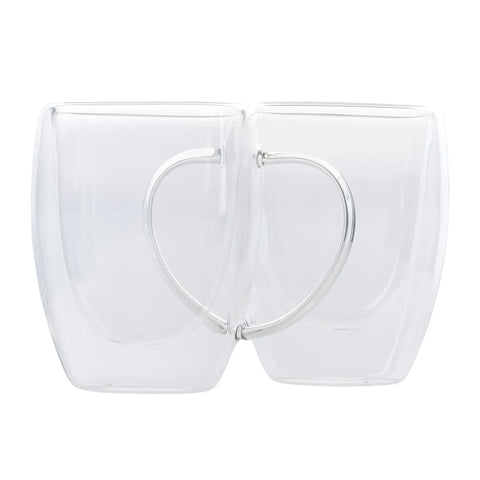 Karaca Double Wall Borosilikat Glas Tassenet für 2 Personen 300 ml