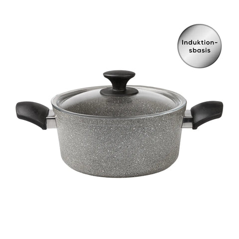 Karaca Biogranit Grau Neu Induktions Topfset, 7-teiliges