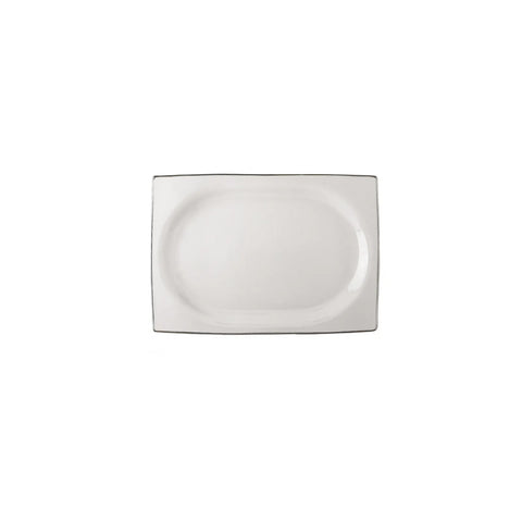 Karaca Talia Cream 60-teiliges Tafelservice für 12 Personen Platin Eckig