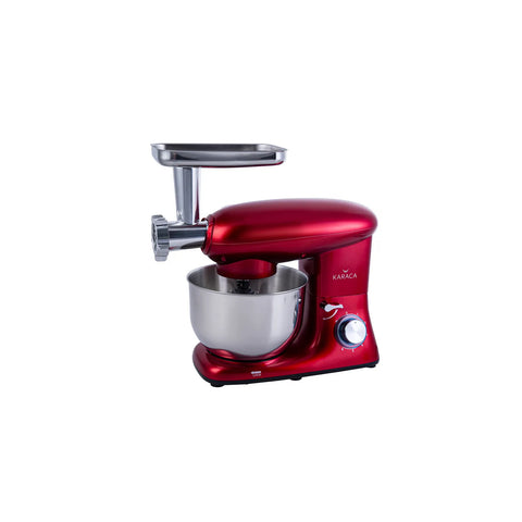 Karaca Multichef Küchenmaschine und Standmixer mit  Fleischwolf Standmixer Redgold 1400W