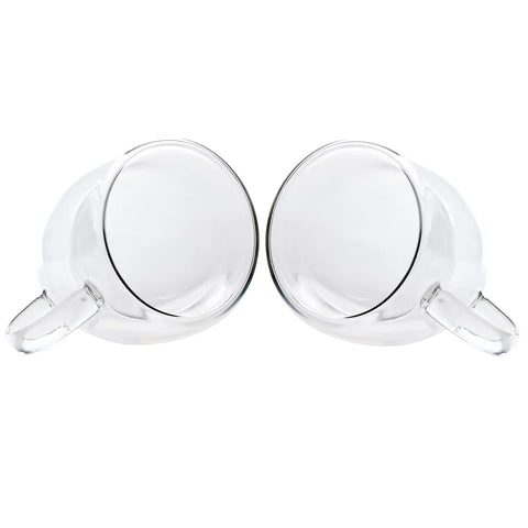Karaca Double Wall Borosilikat Glas Tassenset für 2 Personen 150 ml with Handle