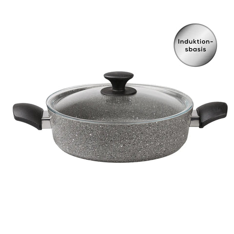 Karaca Biogranit Grau Neu Induktions Topfset, 7-teiliges