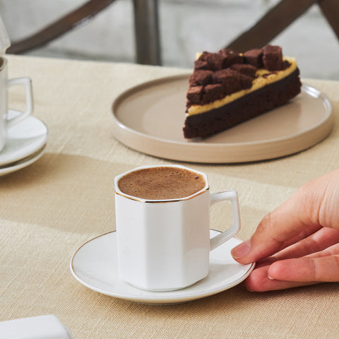 Karaca Vezir 6 Personen Kaffeetassen-Set 80 ml