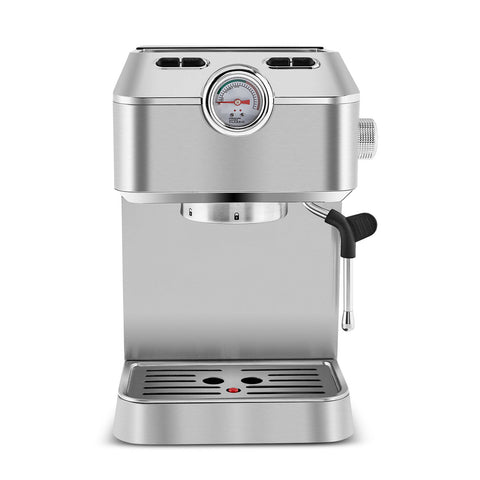 Karaca Coffee Art 1101 Milchaufschäumer, 20 Bar Druck, Espresso, Latte, Cappuccino, Americano Maschine 1,5L Inox