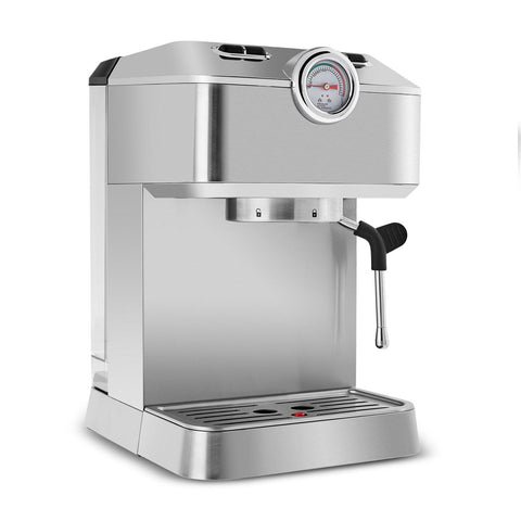Karaca Coffee Art 1101 Milchaufschäumer, 20 Bar Druck, Espresso, Latte, Cappuccino, Americano Maschine 1,5L Inox