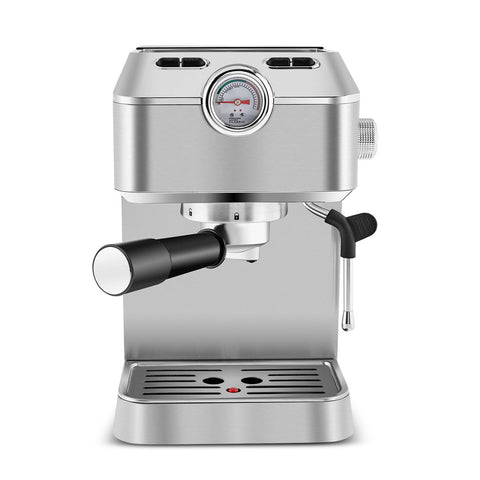 Karaca Coffee Art 1101 Milchaufschäumer, 20 Bar Druck, Espresso, Latte, Cappuccino, Americano Maschine 1,5L Inox