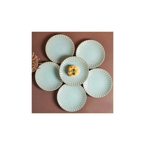 Karaca Roca Blau 6 teiliges Kuchen-Set