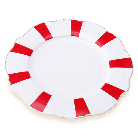 Karaca Romantic Rot Linie Servierplatte 27 cm