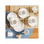 Karaca Loriane 12-teilige Kaffeetassen Set für 6 Personen