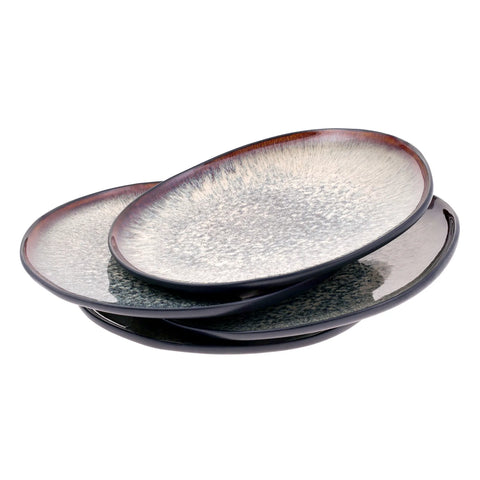 Karaca Black Galactic Reactive 4 Teilig Kuchenteller-set