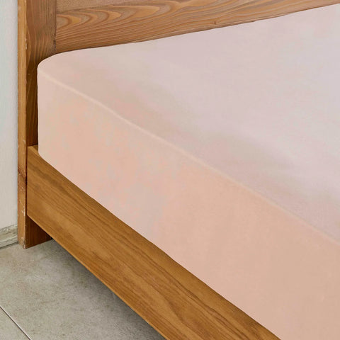 Karaca Home Jersey Spannbettlaken Salmon Pink 90x200 cm + 30 cm- Öko-Tex zertifiziert