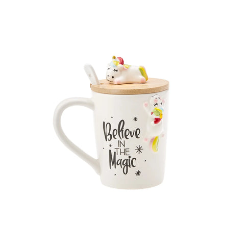Karaca New Year Unicorn Mug mit Löffel Np22