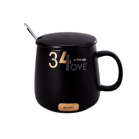 Karaca Love Kaffeebecher klein, Schwarz  
