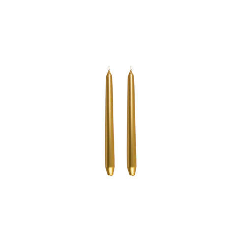 Karaca 2 Stück Golden Kerze 24 cm