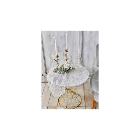 Karaca Home Dolores 15 Stück besticktes Wohnzimmer Set Weiß