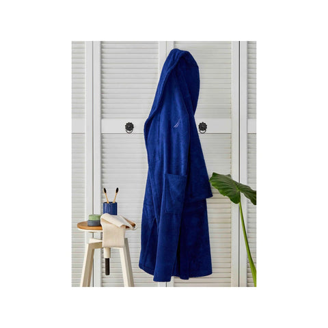 Nautica Home Home Crew Marineblauer Bademantel XL