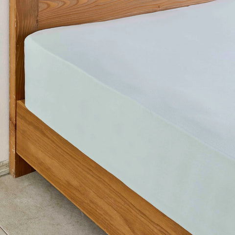 Karaca Home Jersey Spannbettlaken hellblau 120x200 cm + 30 cm Öko-Tex zertifiziert