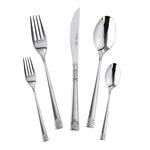Karaca Sungate Besteck- Set mit Gabel- Messer- Löffel-Set mit Box, 84-teilig